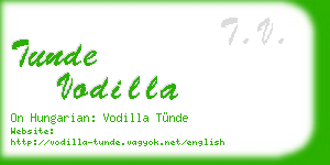tunde vodilla business card